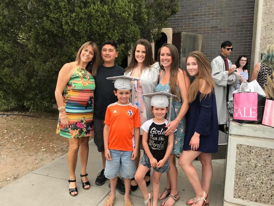 Formatura da Joana em que sua mãe estava presente