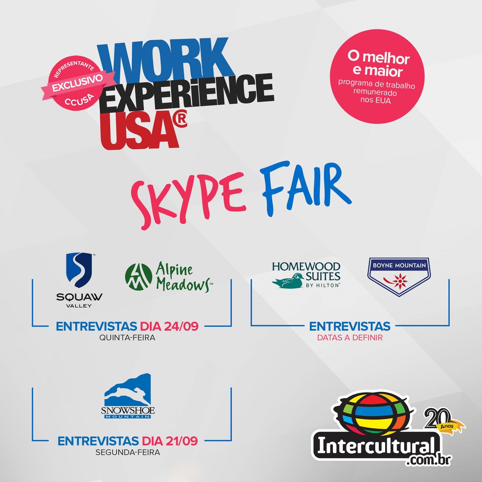 Skype Fair Work Experience USA - 2015