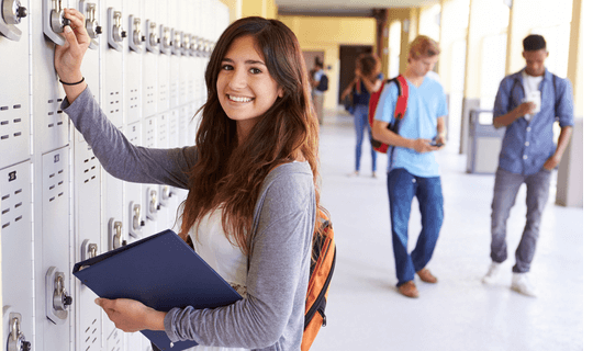 Estudante de High School dos Estados Unidos