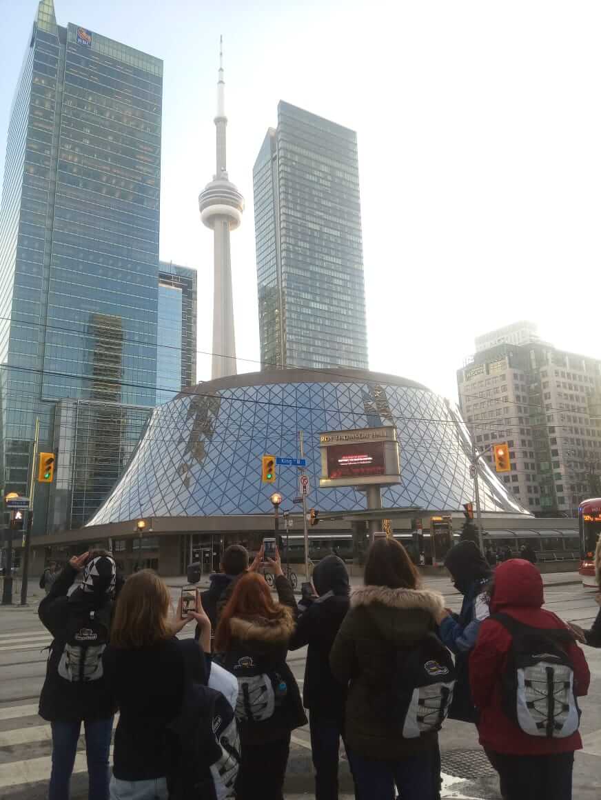 Fotos no caminho da escola em Toronto