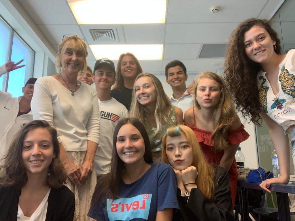 Amigos que Júlia fez durante o Férias Teen na Nova Zelândia