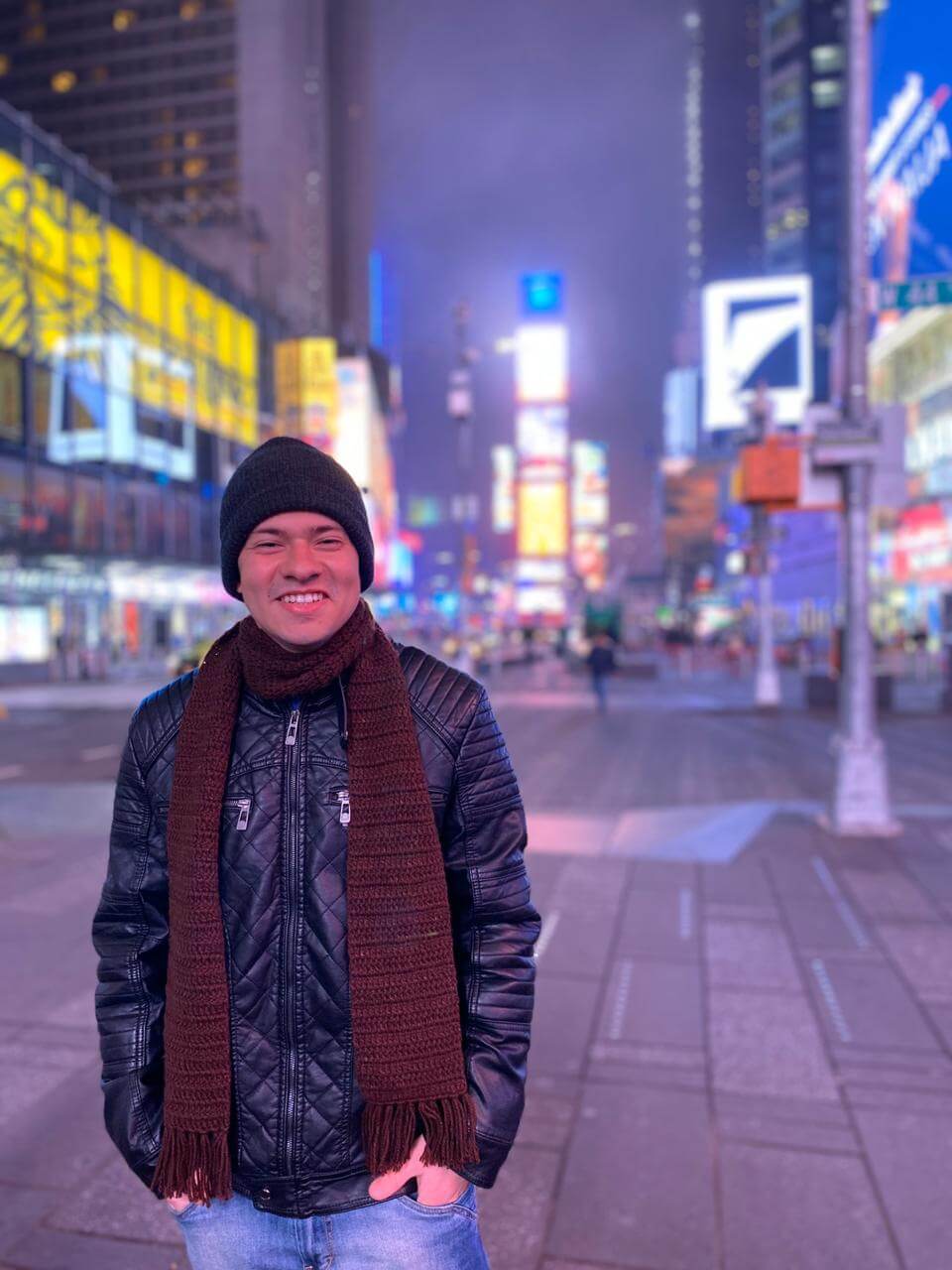 Vinícius fez intercâmbio e viajou por New York