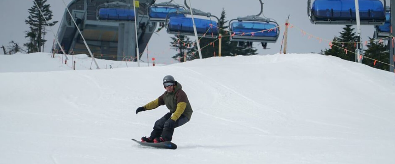 Em Mount Snow há trilhas mais fáceis que podem ser feitas até mesmo por crianças