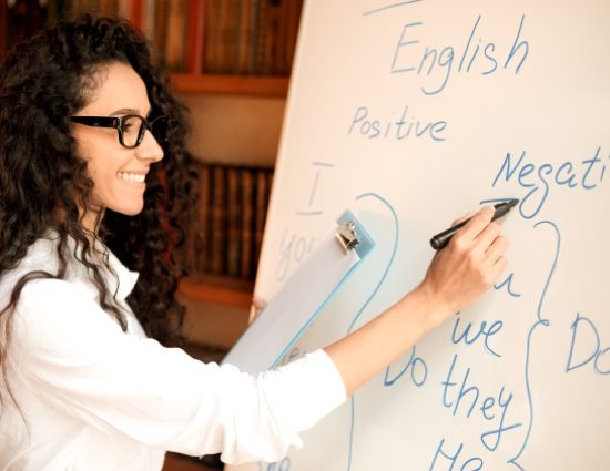 professores em um intercâmbio de idiomas